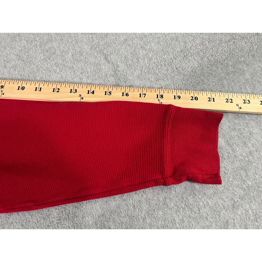 Polo Ralph Lauren Mens 2 Pack Thermal Waffle Knit Sleepwear Shirts Black Red L